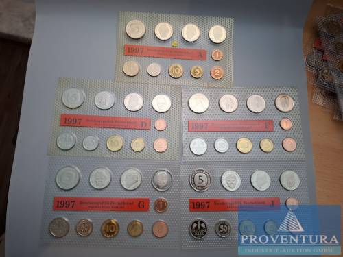 KMS Bundesrepublik Deutschland 1997 ADFGJ st 64.40 DM